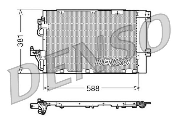 Kondensator, Klimaanlage DENSO DCN20010