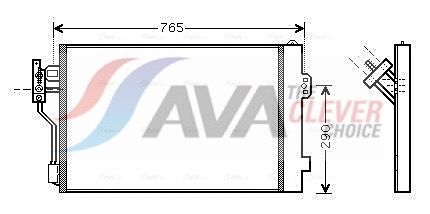 Kondensator, Klimaanlage AVA QUALITY COOLING MSA5352D