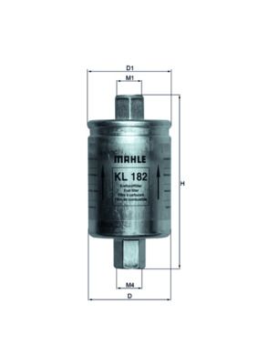 Kraftstofffilter MAHLE KL182