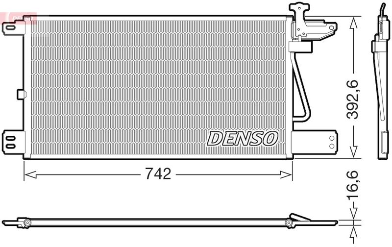 Kondensator, Klimaanlage DENSO DCN99050