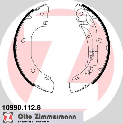 Bremsbackensatz ZIMMERMANN 10990.112.8