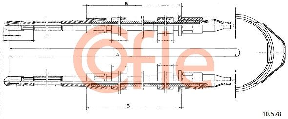Seilzug, Feststellbremse COFLE 10.578