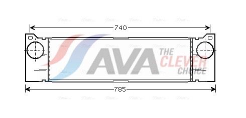 Ladeluftkühler AVA QUALITY COOLING MSA4370