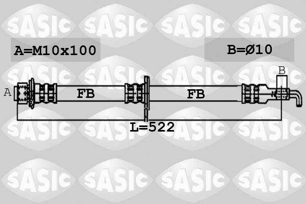 Bremsschlauch SASIC 6600036