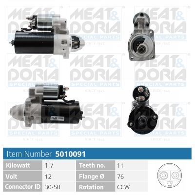 Starter MEAT & DORIA 5010091