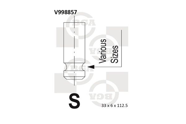 Einlassventil BGA V998857