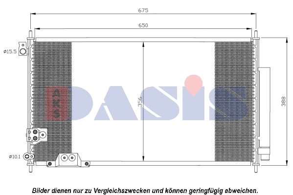 Kondensator, Klimaanlage AKS DASIS 102018N