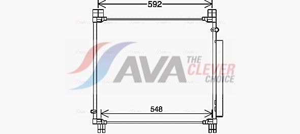 Kondensator, Klimaanlage AVA QUALITY COOLING TO5749D