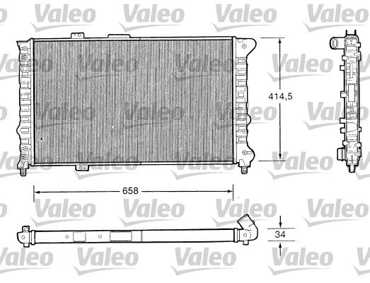 Kühler, Motorkühlung VALEO 732505