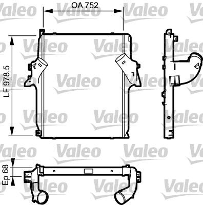 Ladeluftkühler VALEO 818782