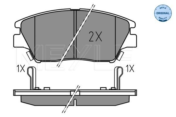 Bremsbelagsatz, Scheibenbremse MEYLE 0252259018