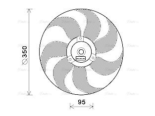 Lüfter, Motorkühlung AVA QUALITY COOLING vn7511