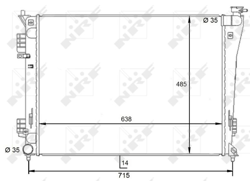 Kühler, Motorkühlung NRF 59092