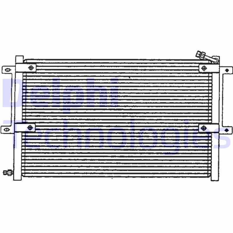 Kondensator, Klimaanlage DELPHI TSP0225100