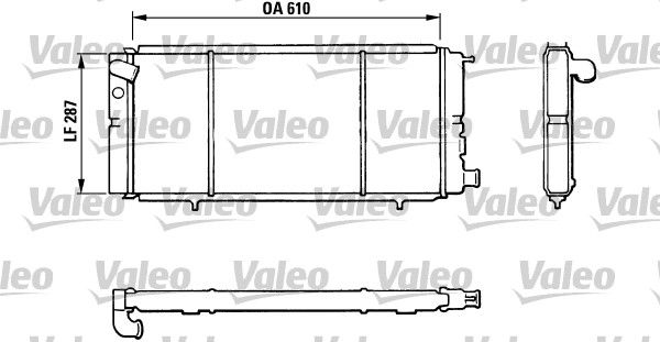 Kühler, Motorkühlung VALEO 810827