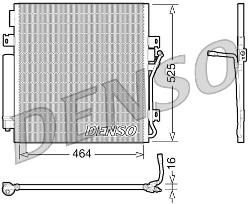 Klimakondensator Klimakühler Denso DCN06011