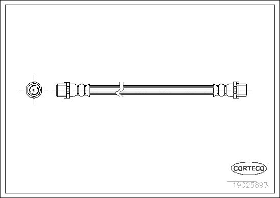 Bremsschlauch CORTECO 19025893