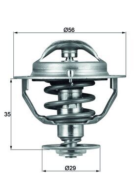 Thermostat, Kühlmittel MAHLE TX7382D
