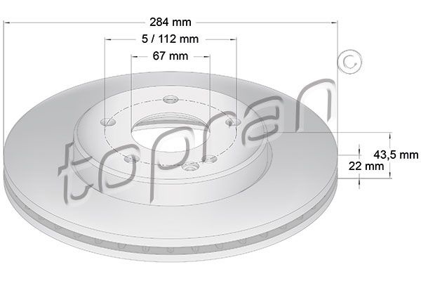 Bremsscheibe TOPRAN 400 853