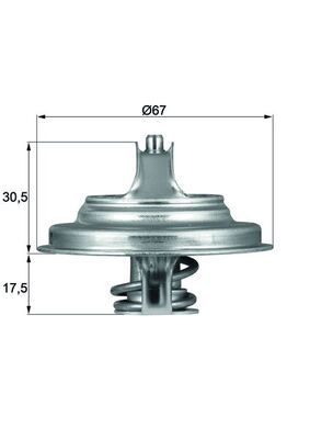 Thermostat, Kühlmittel MAHLE TX5471D