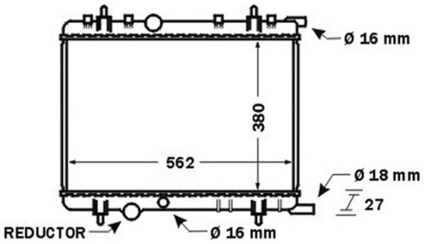 Kühler, Motorkühlung MAHLE CR1434000S
