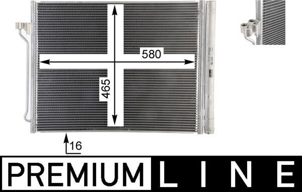 Kondensator, Klimaanlage MAHLE AC463000P