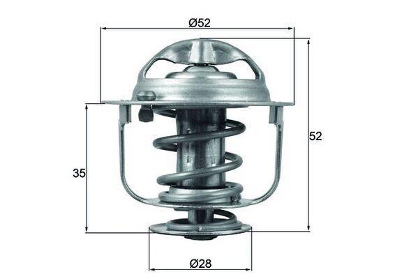 Thermostat, Kühlmittel MAHLE TX16588D