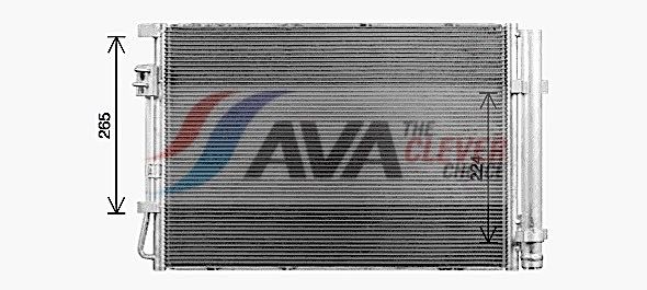 Kondensator, Klimaanlage AVA QUALITY COOLING KA5341D