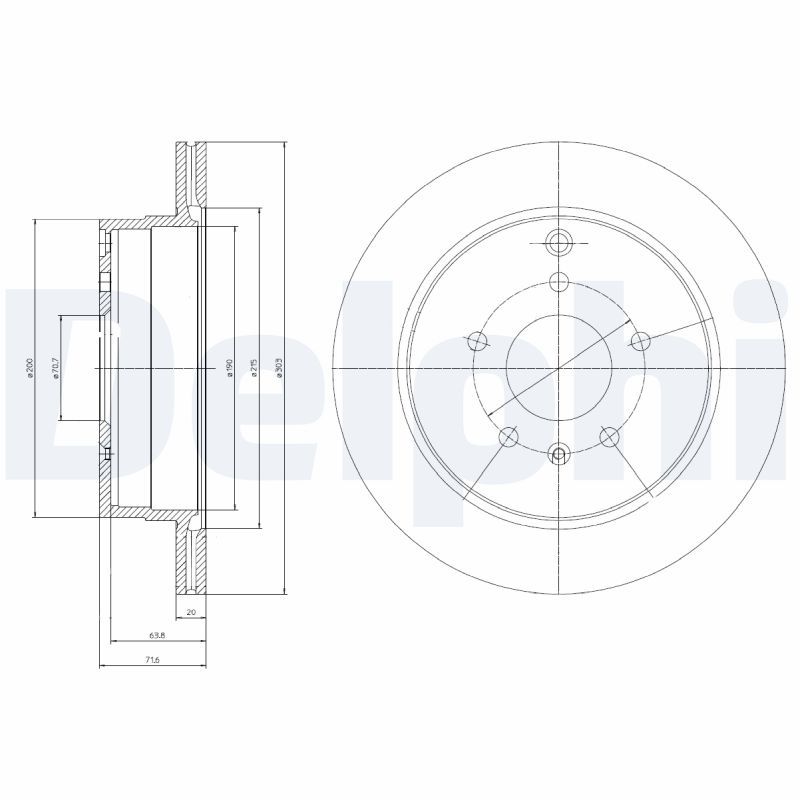 Bremsscheibe DELPHI BG4069