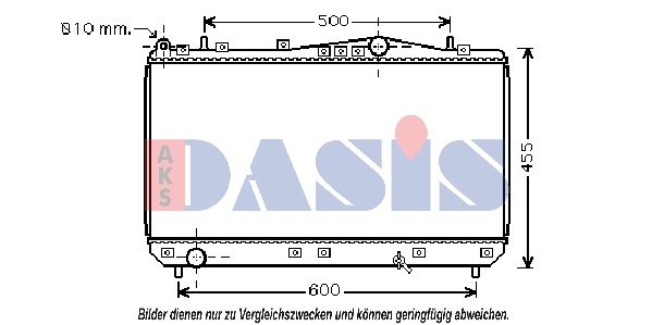 Kühler, Motorkühlung AKS DASIS 510019N