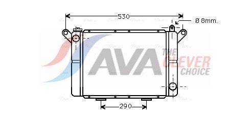 Kühler, Motorkühlung AVA QUALITY COOLING RT2018
