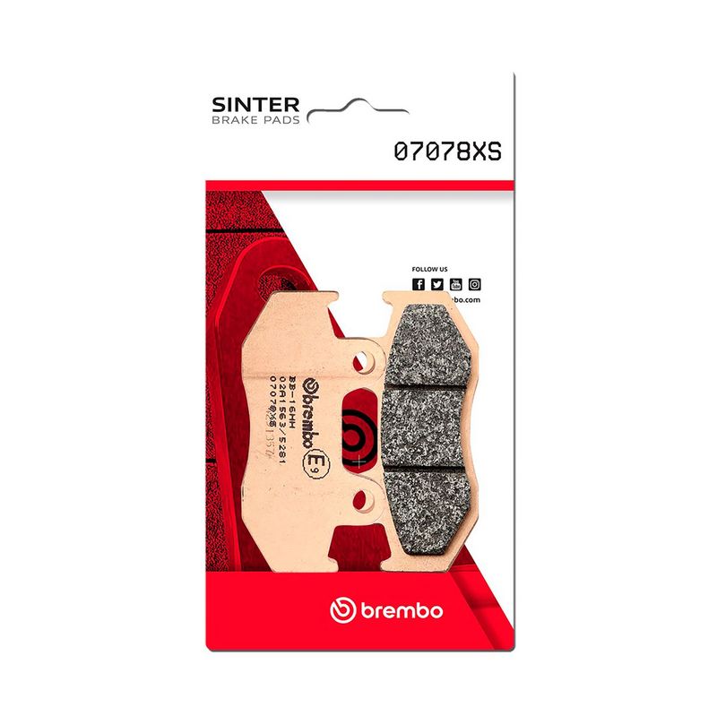 Bremsbelagsatz, Scheibenbremse BREMBO 07078XS