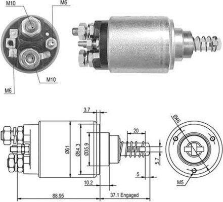 Magnetschalter, Starter MAGNETI MARELLI 940113050389