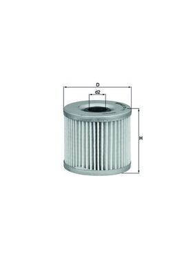 Ölfilter MAHLE OX411