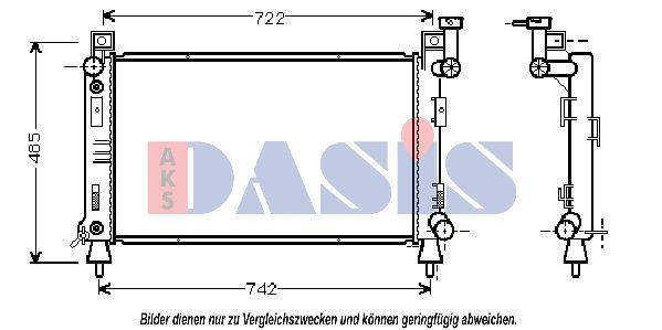 Kühler, Motorkühlung AKS DASIS 520520N
