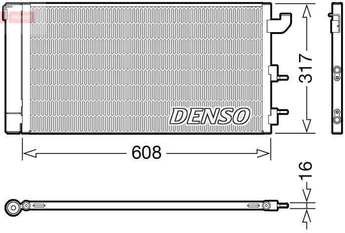 Klimakondensator Klimakühler Denso DCN09144