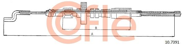 Seilzug Feststellbremse COFLE 10.7391