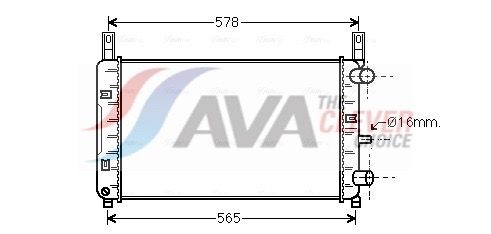 Kühler, Motorkühlung AVA QUALITY COOLING FD2117