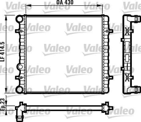 Kühler, Motorkühlung VALEO 731607