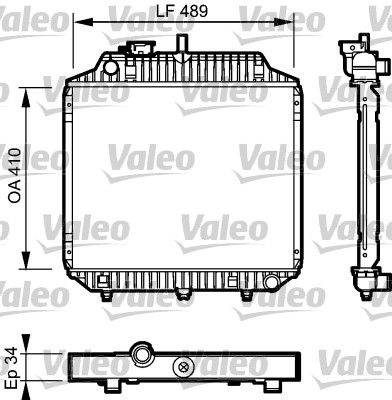 Kühler, Motorkühlung VALEO 732442
