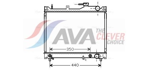 Kühler, Motorkühlung AVA QUALITY COOLING SZ2101