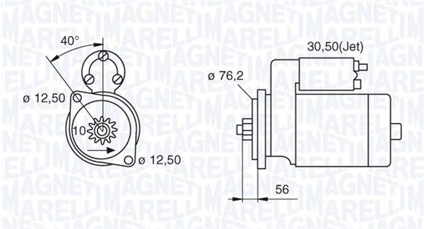 Starter MAGNETI MARELLI 063521204000
