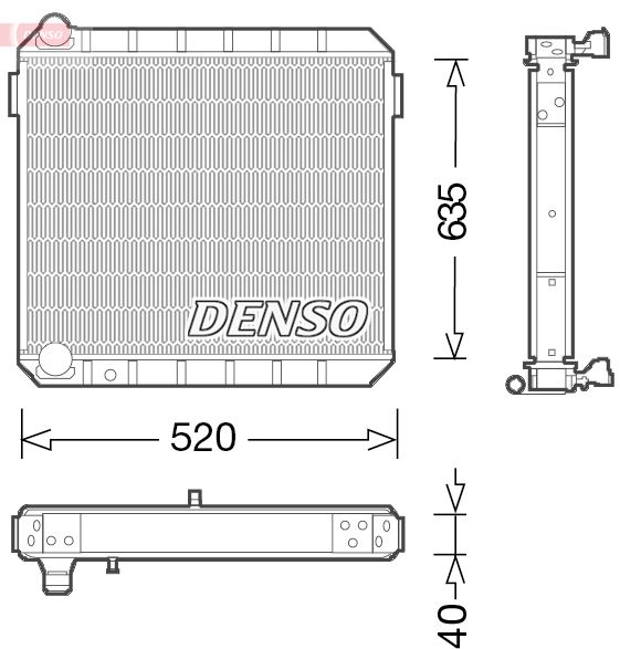 Kühler, Motorkühlung DENSO DRM10110