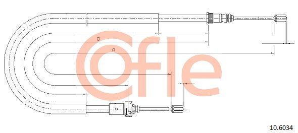 Seilzug Feststellbremse COFLE 10.6034