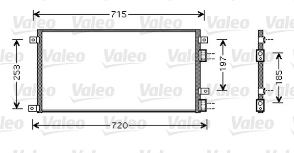 Kondensator, Klimaanlage VALEO 818037