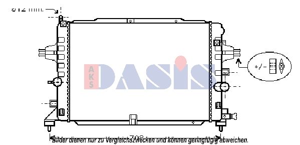Kühler, Motorkühlung AKS DASIS 150104N