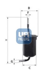 Kraftstofffilter UFI 31.517.00