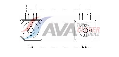 Ölkühler, Motoröl AVA QUALITY COOLING VN3086