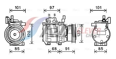 Kompressor, Klimaanlage AVA QUALITY COOLING KAK208