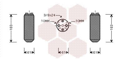 Trockner, Klimaanlage VAN WEZEL 1300D231